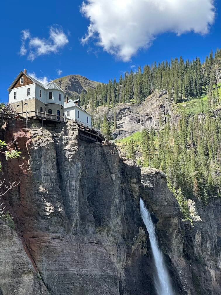 The old power station at the top of Bridal Veil Falls.