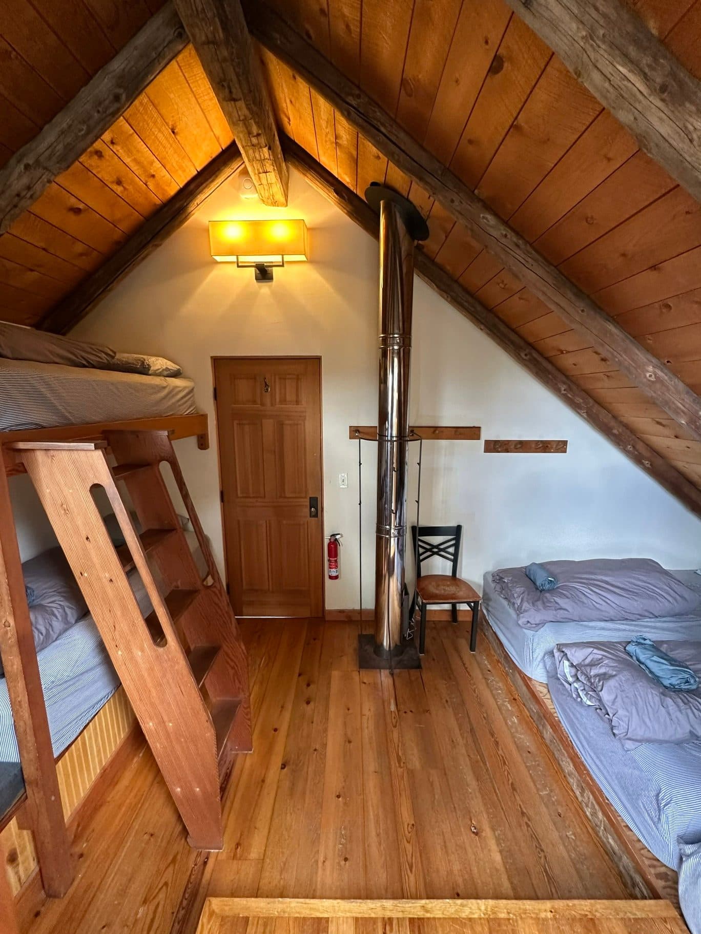 The East 5-person room, looking in from the stairs